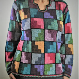 Pull-Tunique Multicolore Femme