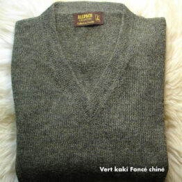 Pull à col V homme en laine